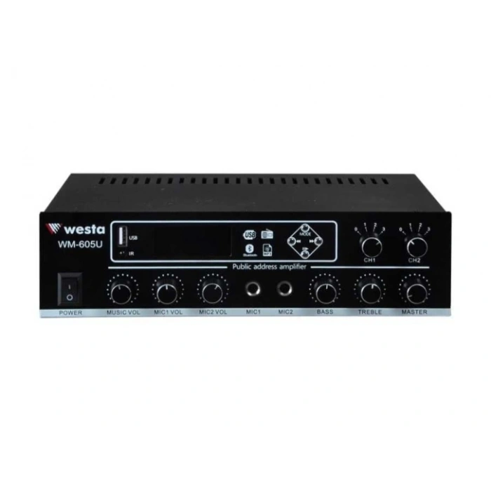 WESTA WM-605U 100W 2-bölgeli Mikser Amfi