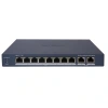 HIKVISION 8port 60w FULL PoE DS-3E1310P-EI/M 10/100 2X-UPLINK Yönetilemez Switch Metal