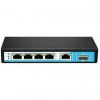 ODS 4port 60w FULL PoE 08ODS-4P1U1S GIGABIT 1X SFP Yönetilemez Switch