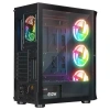 RAMPAGE 650W 80+ PROLIX MESH 4-RGB FANLI GAMING MID-TOWER PC KASASI