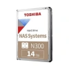 TOSHIBA 14TB N300 HDWG51EUZSVA 512MB 7200RPM SATA-3 NAS DİSKİ