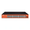 WI-TEK 24port 200w FULL PoE WI-PS526GH 10/100 Yönetilemez Switch