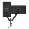 AOC AD110DX 13-32 2x9kg VESA 75/100 Gas Spring USB 3.0 + USB-C Çift Monitör Askı Aparatı