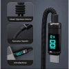 BİX BX09CC-BK SİYAH TYPE-C 100W 1 metre DİJİTAL EKRANLI ŞARJ VE DATA KABLOSU