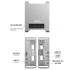 Codegen Mac Mini M4/M4 Pro 9 in 1 Type-C HDMI NVME SSD Alüminyum Çevirici Stand Docking Station CDG-NSC301