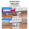 Codegen Mac Mini M4/M4 Pro 9 in 1 Type-C HDMI NVME SSD Alüminyum Çevirici Stand Docking Station CDG-NSC301