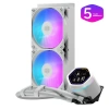 COOLERMASTER 240MM MasterLiquid Core Nex Digital MLX-D24M-A18PW-RD ARGB AM5-1851p Sıvı Soğutmalı İşlemci Fanı Beyaz
