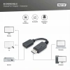 DIGITUS DP-HDMI Görüntü Adaptörü 0,15m (AK-340400-001-S)