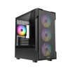 FAZEON F1 M650BBM 650W 80  4x RAINBOW FIXED LED FAN MICRO ATX 2xUSB3.0 SİYAH KASA