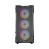 FAZEON F1 M650BBM 650W 80  4x RAINBOW FIXED LED FAN MICRO ATX 2xUSB3.0 SİYAH KASA