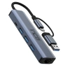 INCA Gigabit USB Çoklayıcı USB 3.0,TYPEC Ethernet IUTP-5T