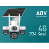 INOX X14 4 Kameralı Çift Güneş Enerjili 3+3+3+3Mp Solar Kamera E-Sim