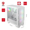 MSI MAG FORCE 320R AIRFLOW WHITE GAMING MID-TOWER PC KASASI BEYAZ