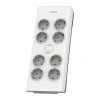 PHILIPS 8-li SPN7080WA/62 900 Joules Akım Koruma Prizi Beyaz