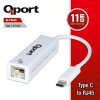 QPORT Q-TR45 TYPE-C TO RJ45 GIGABIT ETHERNET ÇEVİRİCİ ADAPTÖR