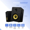 Thonet & Vander KÜRBIS 2.0 72W Cinema Siyah Speaker - 2.0 Sistem - 72W RMS