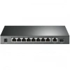 TP-LINK 8port PoE 63w 1-SFP Gigabit Yönetilemez Switch TL-SG1210P