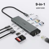 TP-LINK UH9120C USB Type-C 9u 1 Arada Hub – 4K HDMI, Gigabit Ethernet, USB 3.0, SD/microSD Kart Okuyucu, 100W PD