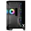 VENTO 850w 80+ BRONZE VG4204FA Panoramik Gaming Mid-Tower PC Kasası Siyah