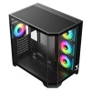 VENTO 850w 80+ BRONZE VG4204FA Panoramik Gaming Mid-Tower PC Kasası Siyah