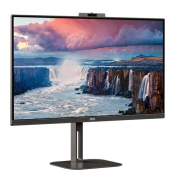 AOC 27 IPS Q27V5CW/BK 1MS 75HZ HDM-DP WEB KAMERALI PIVOT İŞ MONİTÖRÜ
