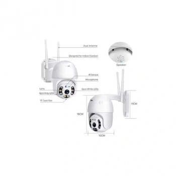 APRONX 3MP 2K 2,8 2.8MM APX-WP70 4G 8 Led Wifi Ptz