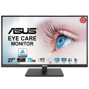 ASUS 27 IPS VA27AQSB 1MS 75Hz HDMI-DP Pivot EV Ofis Tipi Monitör (2560 X 1440)