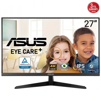 ASUS 27 IPS VY27UQ 5MS 60HZ HDMI-DP MULTIMEDYA MONİTÖR 3840X2160