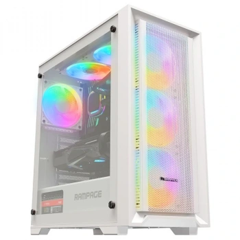 RAMPAGE 750W 80+ BRONZE VOYAGER 4-RGB FANLI GAMING MID-TOWER PC KASASI BEYAZ