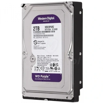 WD 3.5 2TB PURPLE WD23PURZ 5400 RPM 64MB SATA-3 Güvenlik Diski