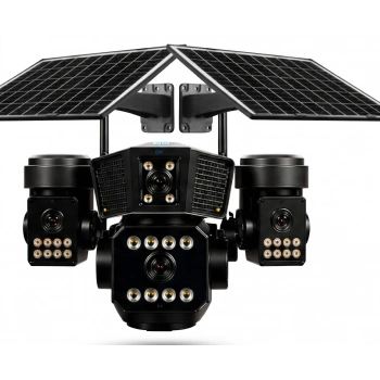 O-kam OK-333 Premium 12MP 4 Kameralı 4G Çift Solar Panel AOV Güvenlik Kamerası