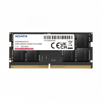 ADATA 32GB DDR5 4800MHZ CL46 NOTEBOOK RAM VALUE AD5S480032G-B