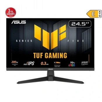 ASUS 24.5 FAST IPS TUF GAMING VG259Q5A 0.3MS 200Hz HDMI-DP Gaming Monitör (1920 X 1080) Outlet (Kutu Açık)
