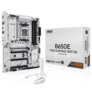 ASUS B650E MAX GAMING WIFI6E W DDR5 HDMI DP PCIE 5.0 AM5 ATX BEYAZ