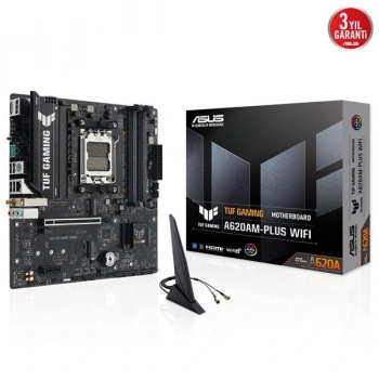 ASUS TUF GAMING A620AM-PLUS WIFI6 DDR5 HDMI-DP PCIE 4.0 AM5 MATX