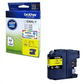 BROTHER LC535XLY 1300 Sayfa Sarı Orijinal Kartuş