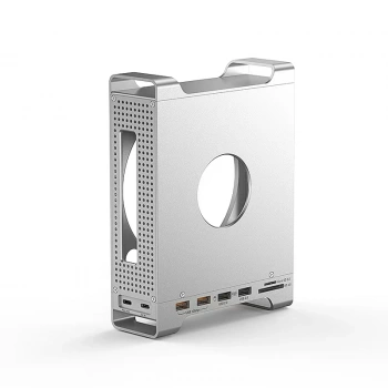 Codegen Mac Mini M4/M4 Pro 9 in 1 Type-C NVME SSD Alüminyum Çevirici Stand Docking Station CDG-NSC201