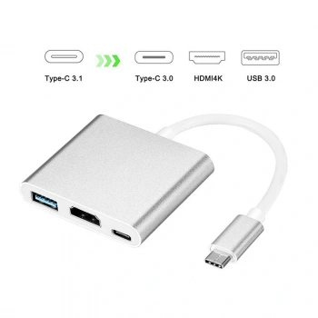 Codegen USB 3.1 Type-C – USB 3.0+ HDMI+ USB 3.1 Type-C Çoklayıcı Adaptör CDG-CNV39