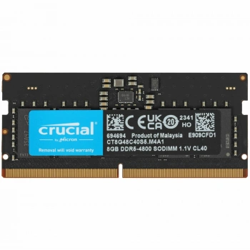 CRUCIAL 8GB DDR5 4800MHZ CL40 NOTEBOOK RAM VALUE CT8G48C40S5.M4A1 Kutusuz