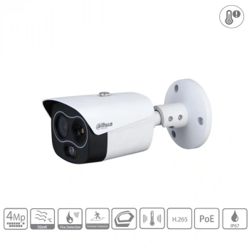 DAHUA 4MP BULLET DHI-TPC-BF1241-T-S2 MİNİ HİBRİT IP TERMAL KAMERA