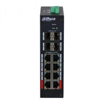 DAHUA 8port PoE 120w HS4412-8ET-120 10/100 4X SFP Yönetilebilir Endüstriyel Switch