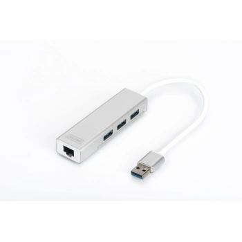 DIGITUS Gigabit USB 3.0 Ethernet Çoklayıcı Hub (DA-70250-1)