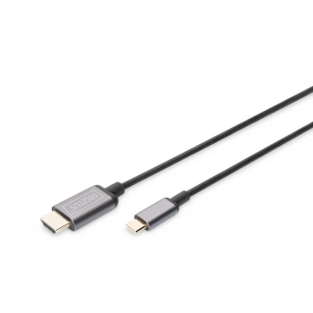DIGITUS USB-C-HDMI Görüntü Kablosu 1,8m (DA-70821)