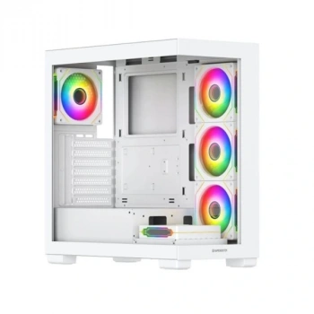 GAMEBOOSTER 750W 80+ BRONZE Seaview A7505W GAMING M-ATX Mid-T PC Kasası Beyaz