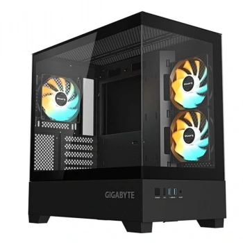 GIGABYTE GB-C201P PANORAMIK GAMING MID-TOWER PC KASASI 360MM SIVI SOĞUTUCU DESTEĞİ