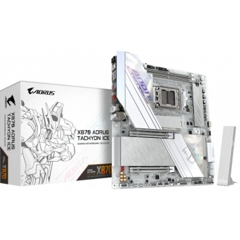 GIGABYTE X870 AORUS TACHYON ICE DDR5 HDMI-DP TYPEC PCIE 5.0 AM5 ATX BEYAZ