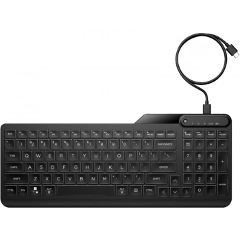 HP 405 7N7C1AA Işıklı Kablolu Kurumsal Klavye (Backlit Wired Keyboard)