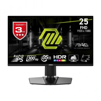MSI 24.5 RAPID IPS MAG 255PFX 0.5MS 300HZ HDMI-DP PIVOT GAMING MONİTÖR 1920X1080