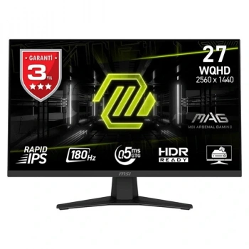 MSI 27 RAPID IPS MAG 274QF 0.5MS 180HZ HDMI-DP GAMING MONİTÖR 2560X1440