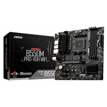 MSI B550M PRO-VDH WIFI DDR4 HDMI DP PCIE 4.0 AM4 mATX